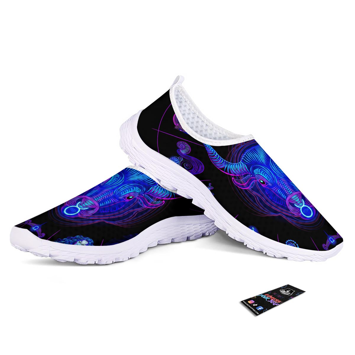 Signs Astrological And Taurus Print Nurse Shoes-grizzshop