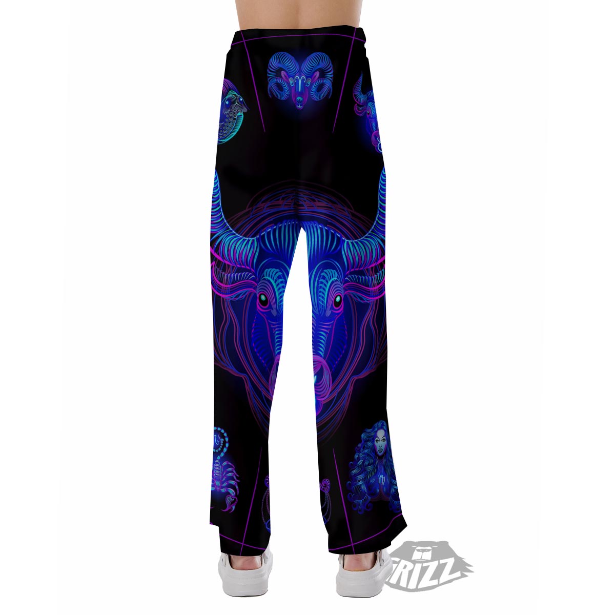 Signs Astrological And Taurus Print Pajama Pants-grizzshop