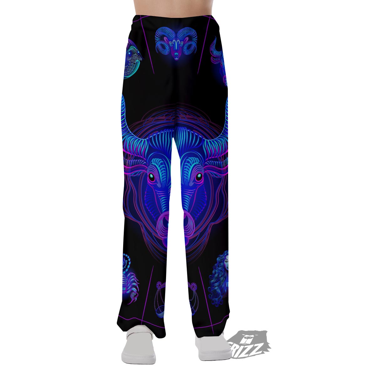 Signs Astrological And Taurus Print Pajama Pants-grizzshop