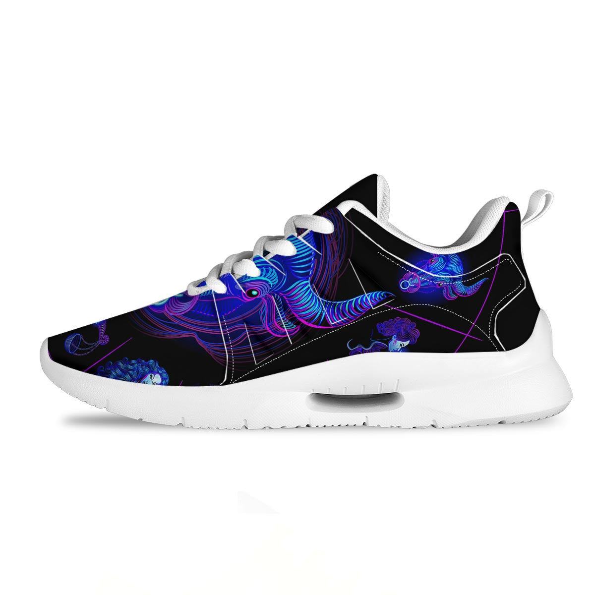 Signs Astrological And Taurus Print Tennis Shoes-grizzshop