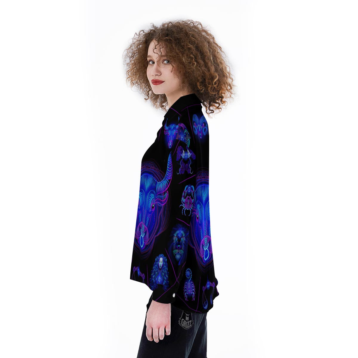 Signs Astrological And Taurus Print Women's Long Sleeve Shirts-grizzshop