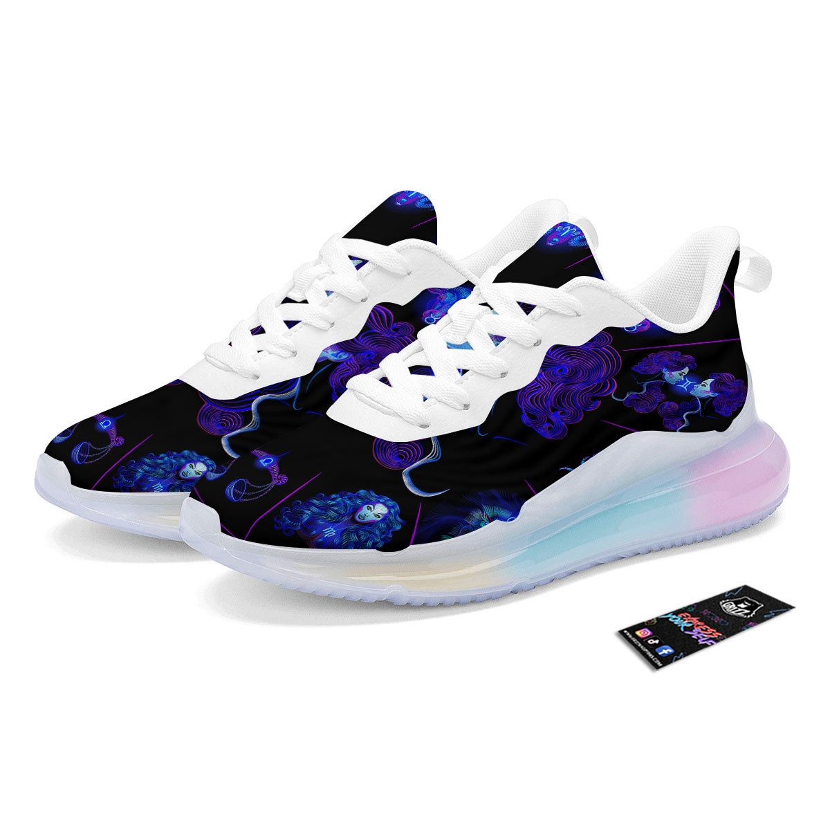Signs Astrological And Virgo Print Running Sneakers-grizzshop