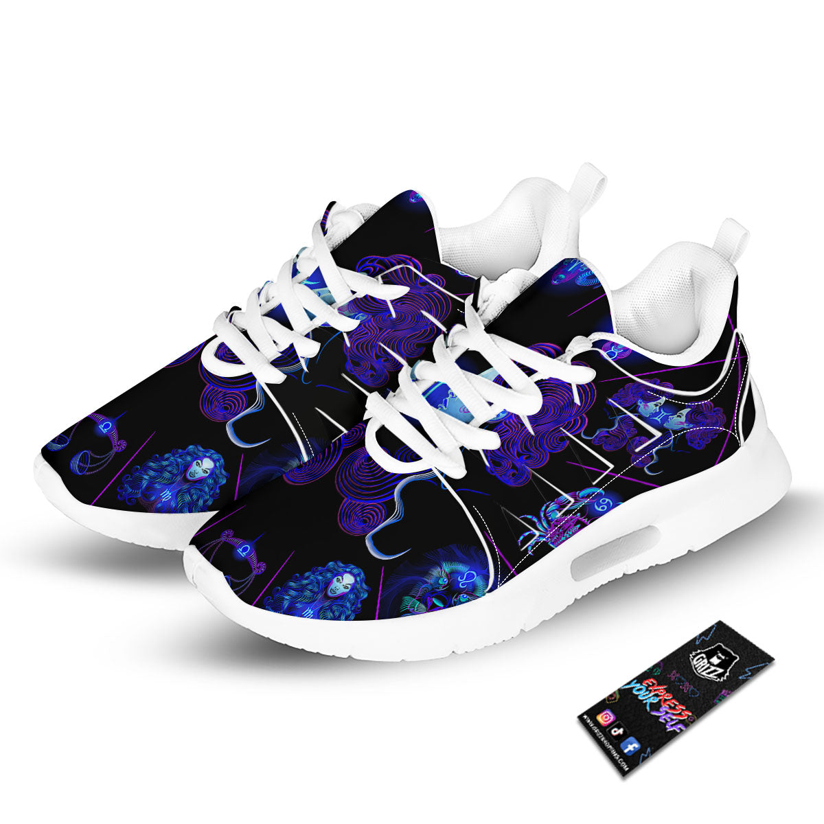 Signs Astrological And Virgo Print Tennis Shoes-grizzshop