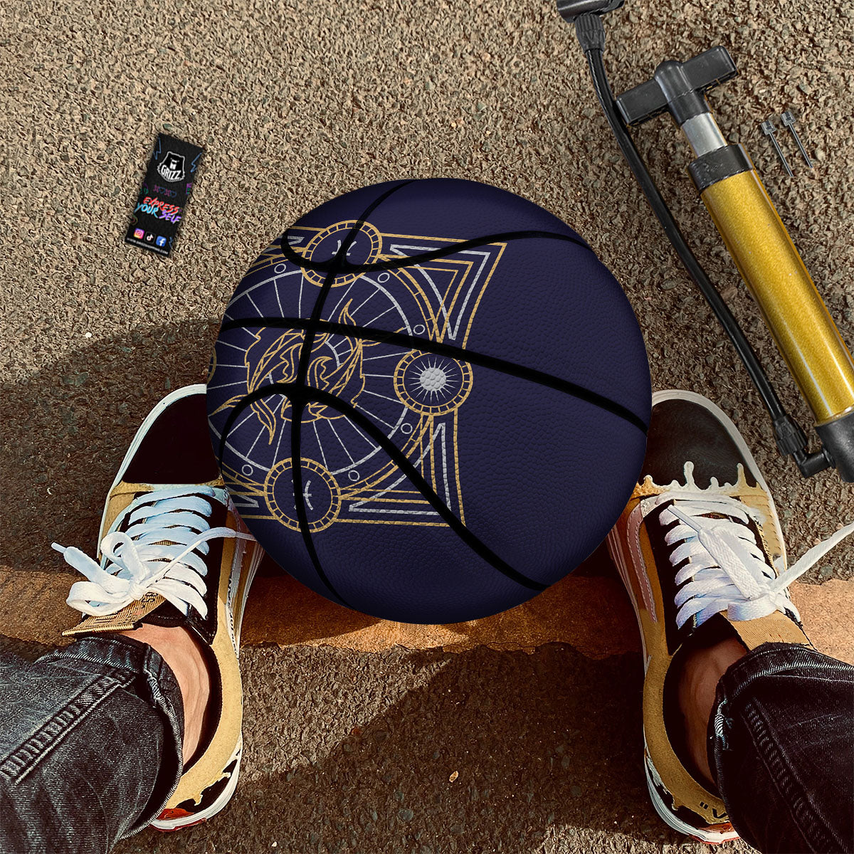 Snake Python Yellow Print Basketball