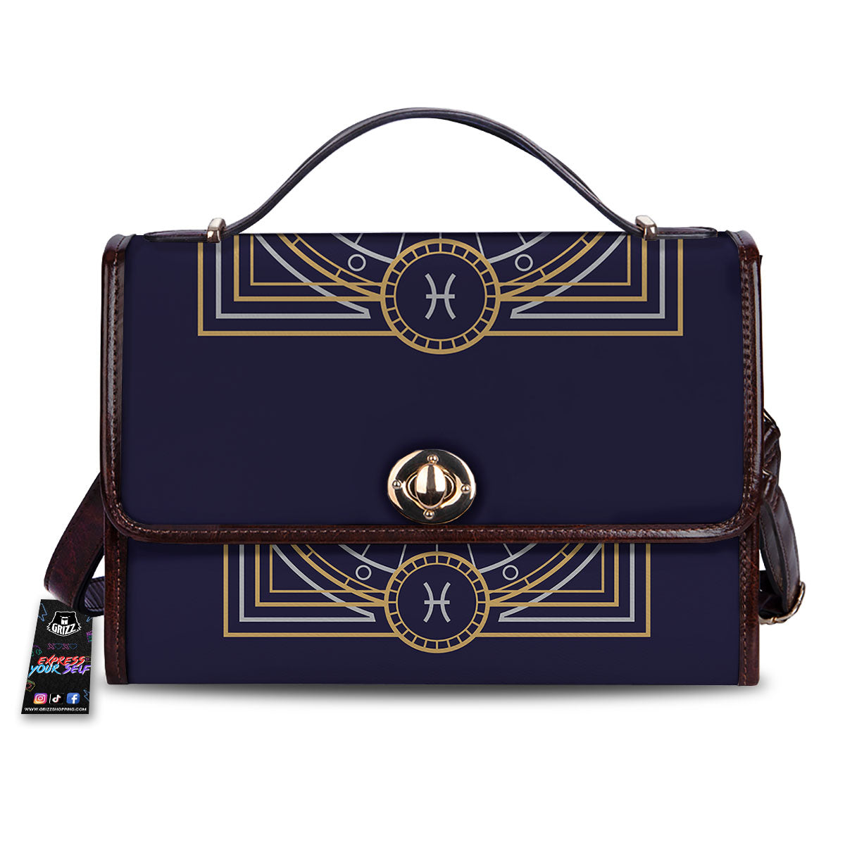 Signs Astrological And Pisces Print Women's Satchel Bag