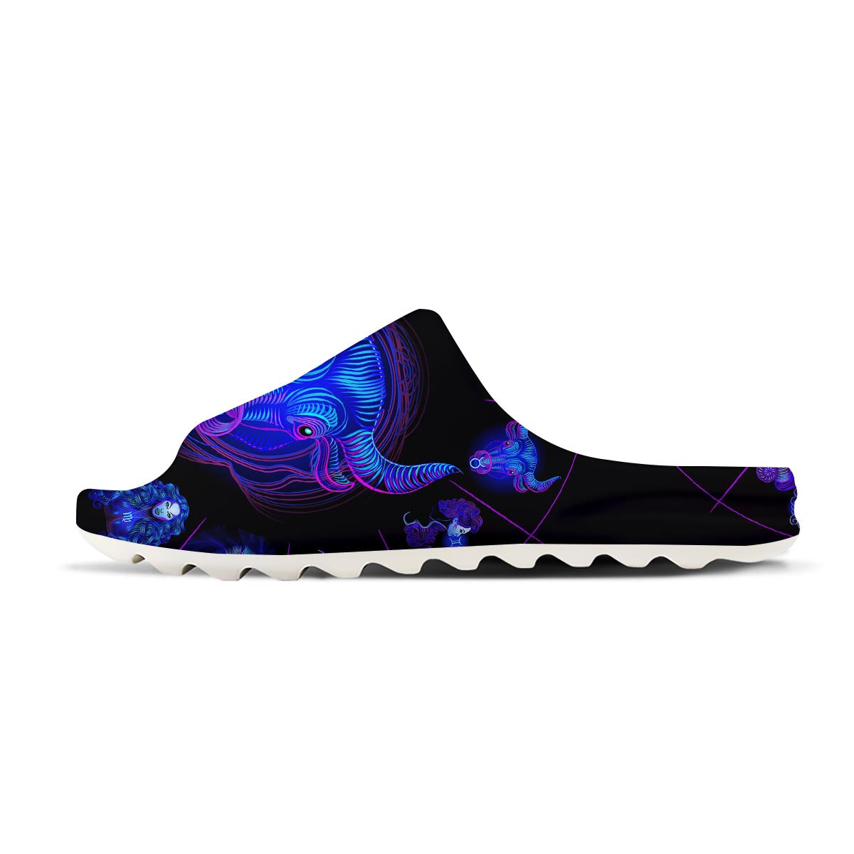 Signs Astrological And Taurus Print Sandals-grizzshop
