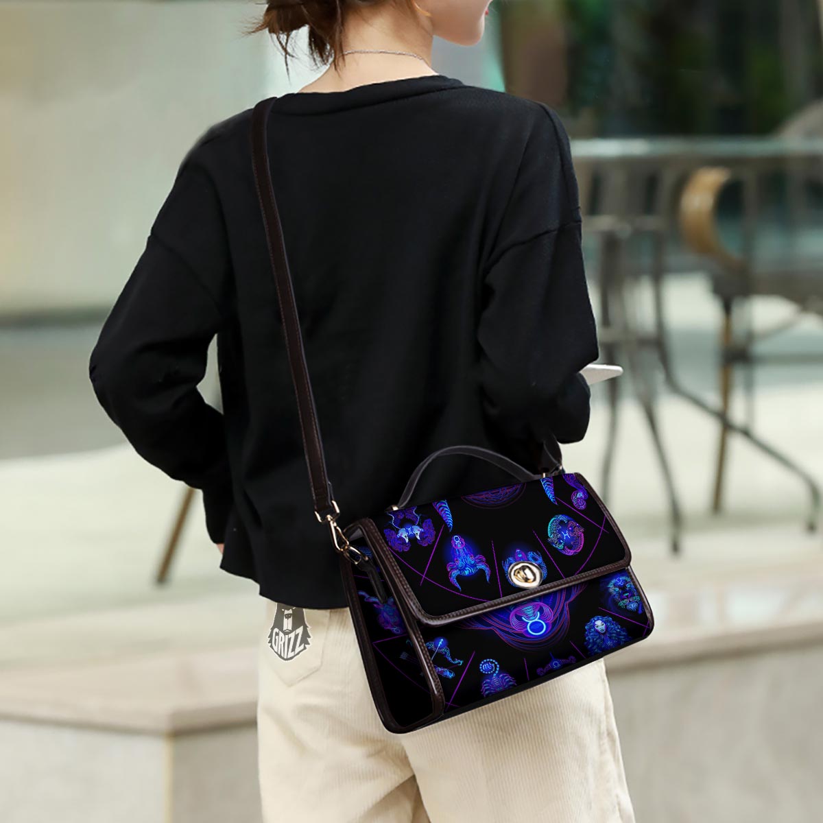 Signs Astrological And Taurus Print Women's Satchel Bag