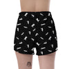 Silhouette Cat Print Women's Shorts-grizzshop