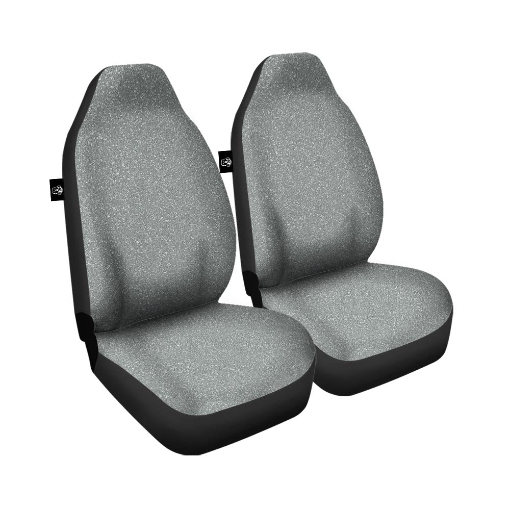 Silver Glitter Artwork Print Car Seat Covers-grizzshop