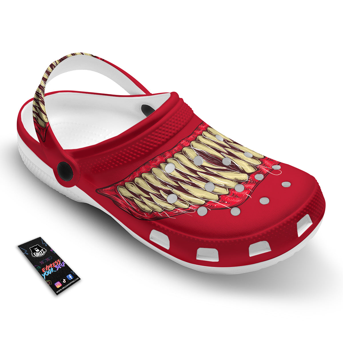 Sinister Smile Print Clog-grizzshop