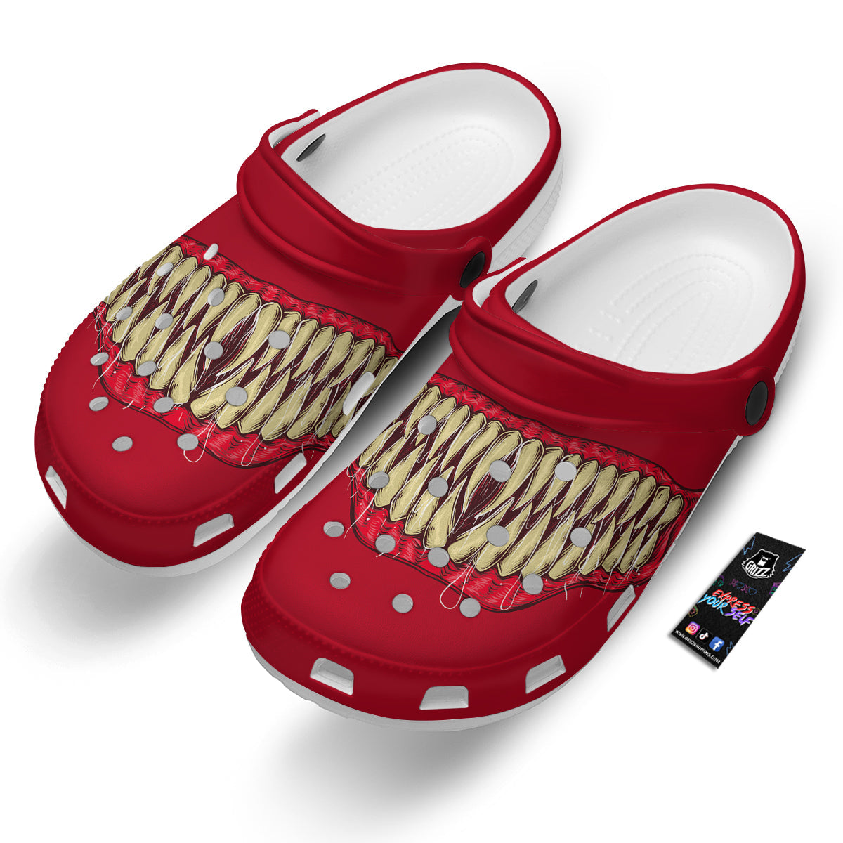 Sinister Smile Print Clog-grizzshop