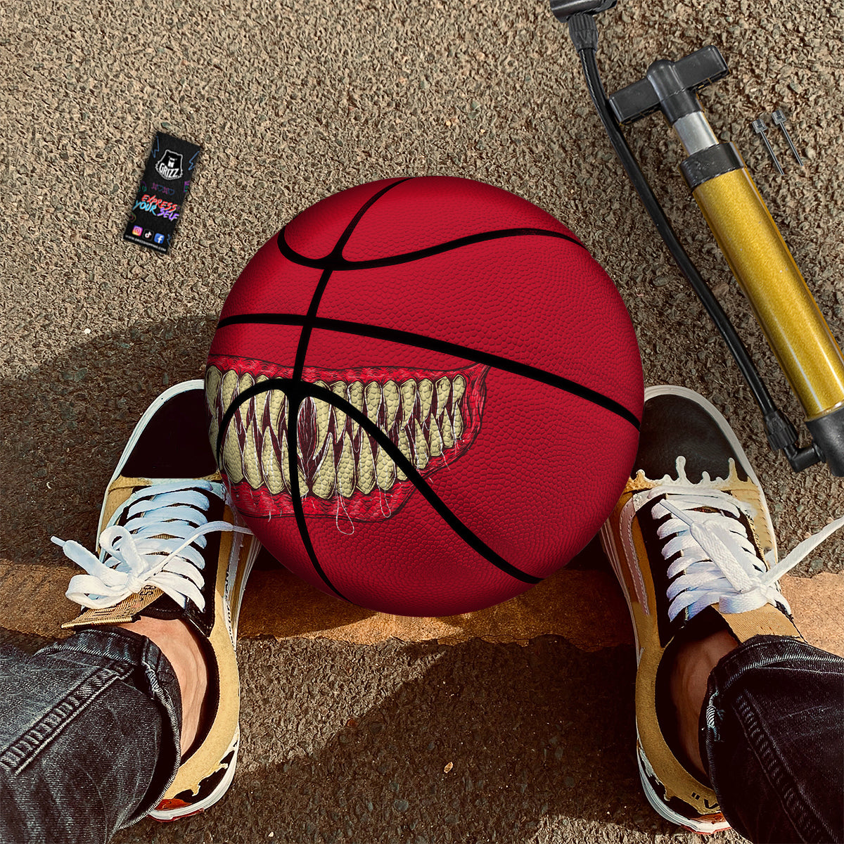 Sinister Smile Print Basketball