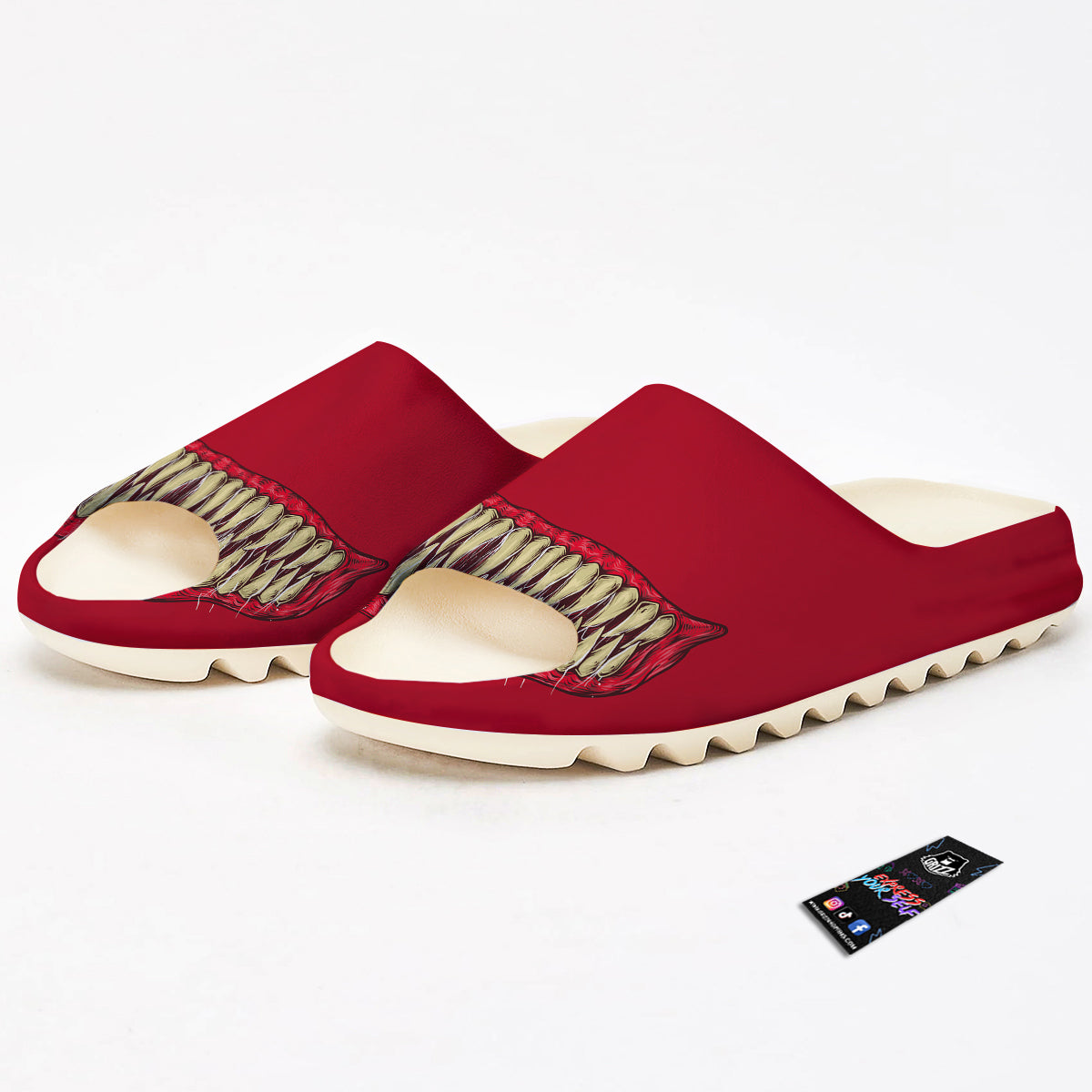 Sinister Smile Print Sandals-grizzshop