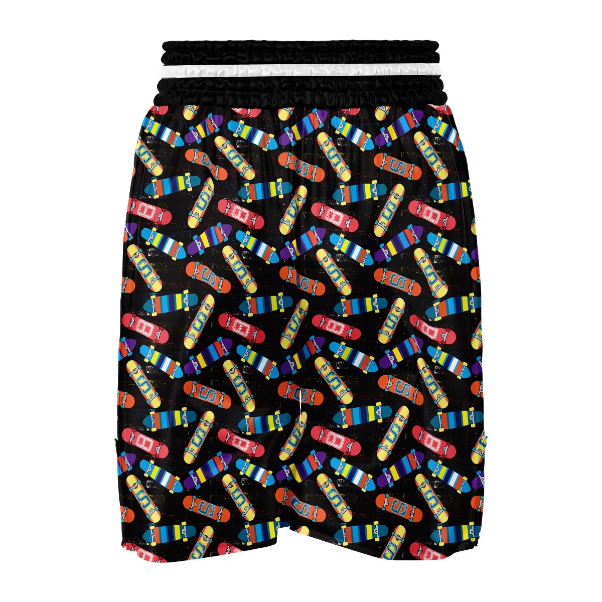 Skateboard Colorful Pattern Print Boxing Shorts-grizzshop