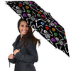 Skeleton Dancing Trippy Print Pattern Umbrella-grizzshop