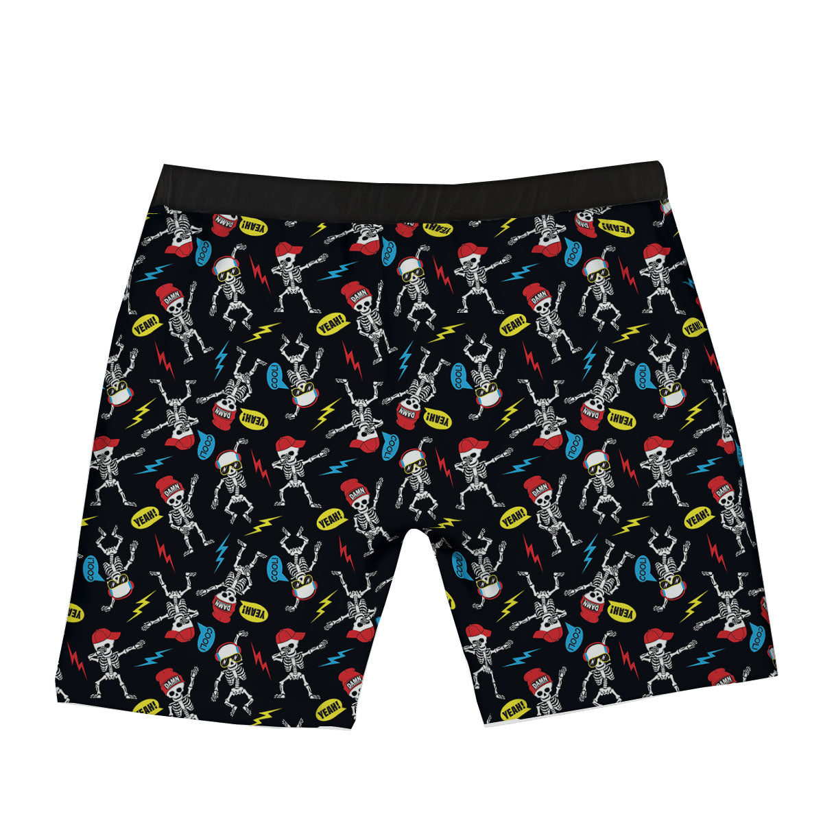Skeleton Party Fun Print Pattern Boxer Briefs-grizzshop