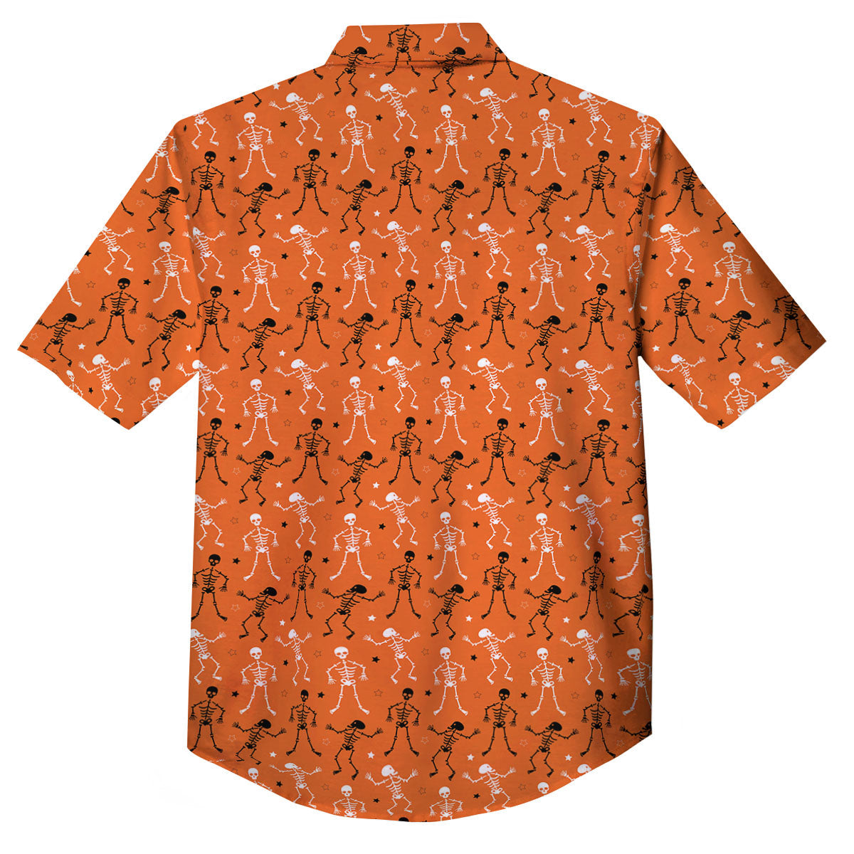 Skeleton Party Halloween Print Pattern Button Up Shirt-grizzshop