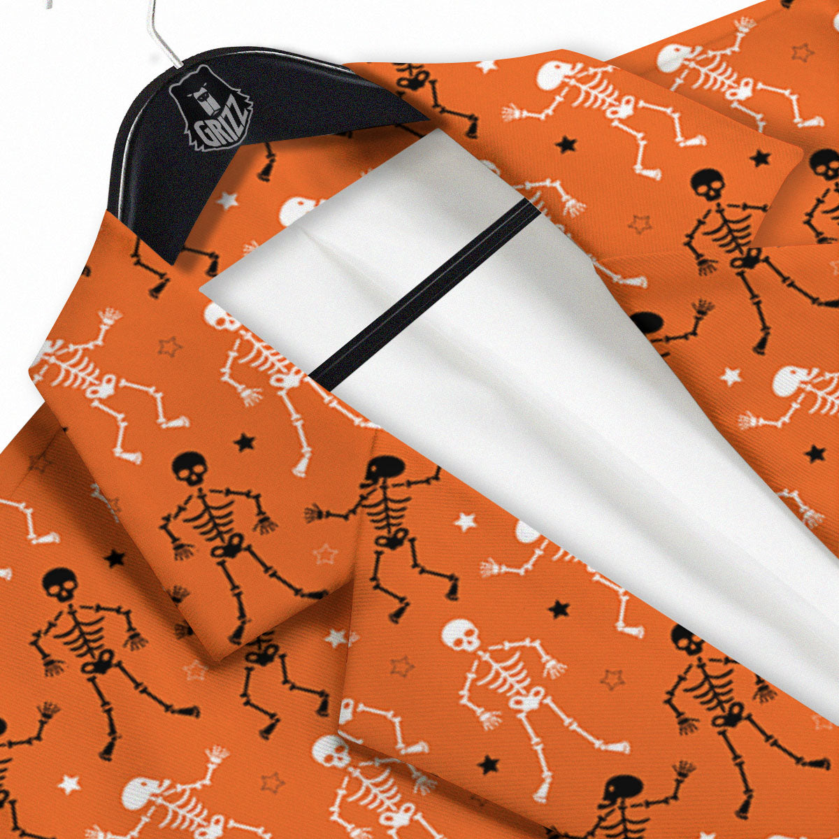 Skeleton Party Halloween Print Pattern Men's Sport Coat-grizzshop