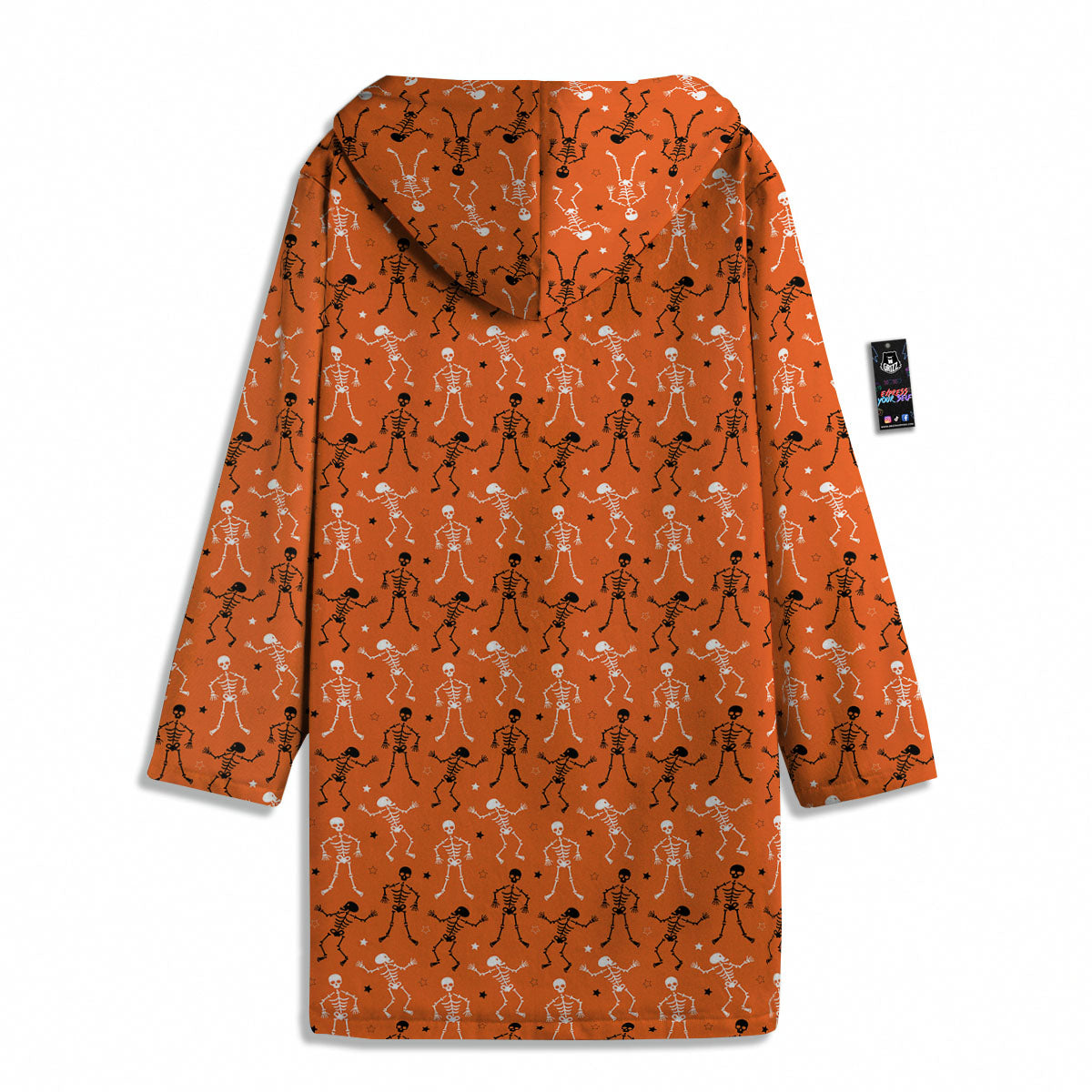 Skeleton Party Halloween Print Pattern Men's Windbreaker Jacket-grizzshop