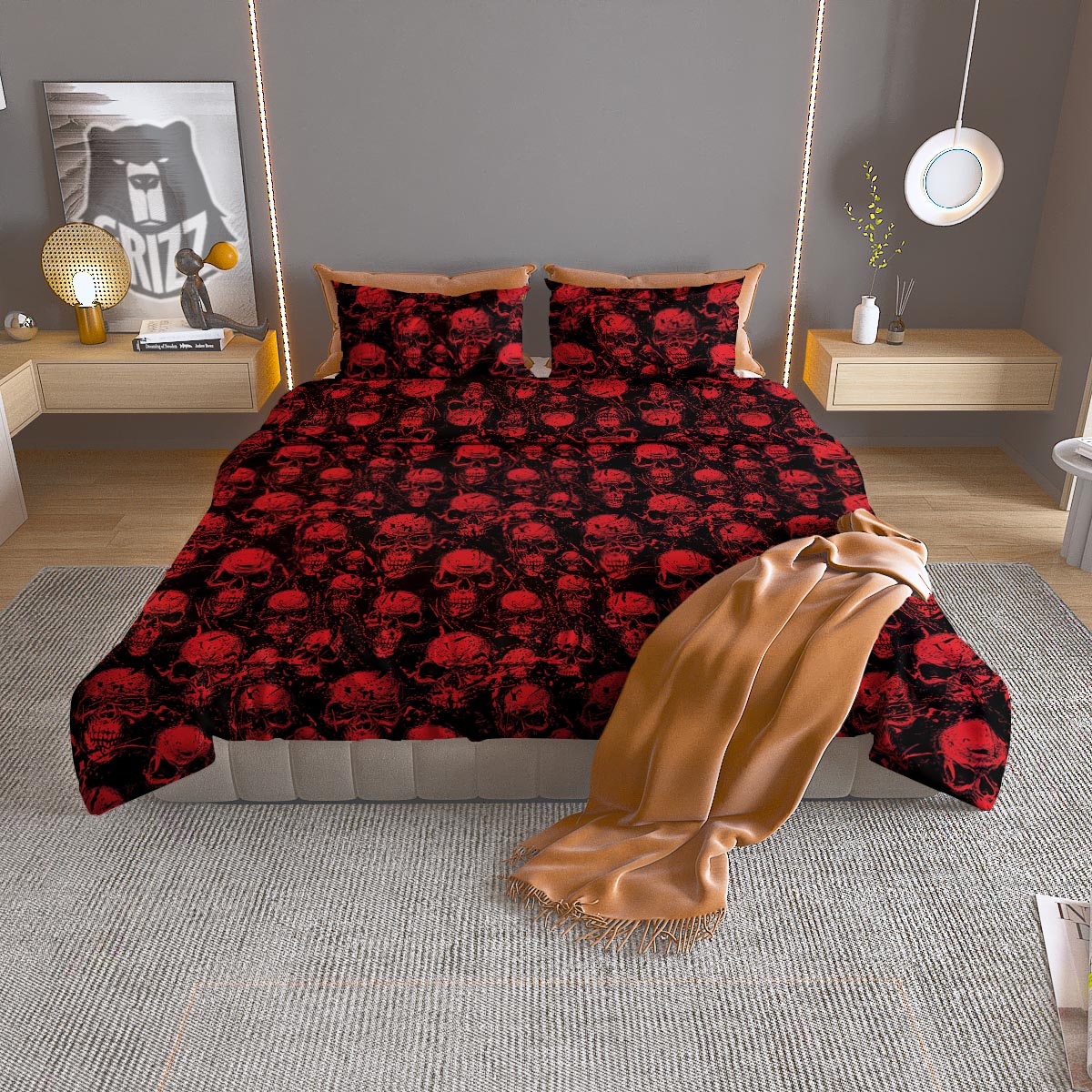 Snake Trimeresurus Albolabris Print Duvet Cover Bedding Set