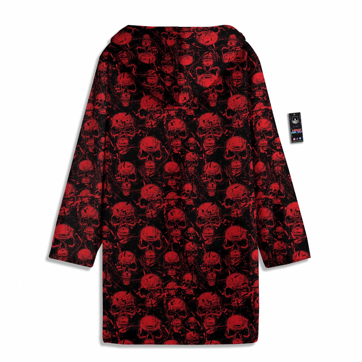 Skeleton Scary Print Pattern Men's Windbreaker Jacket-grizzshop