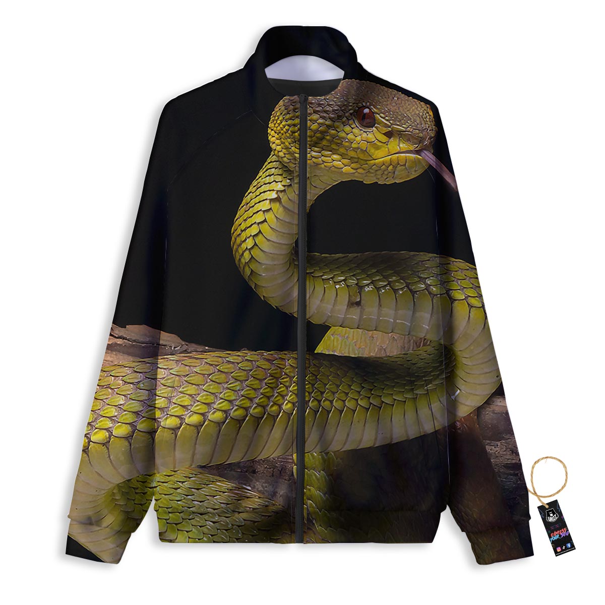 Skeleton Scary Print Pattern Track Jacket-grizzshop