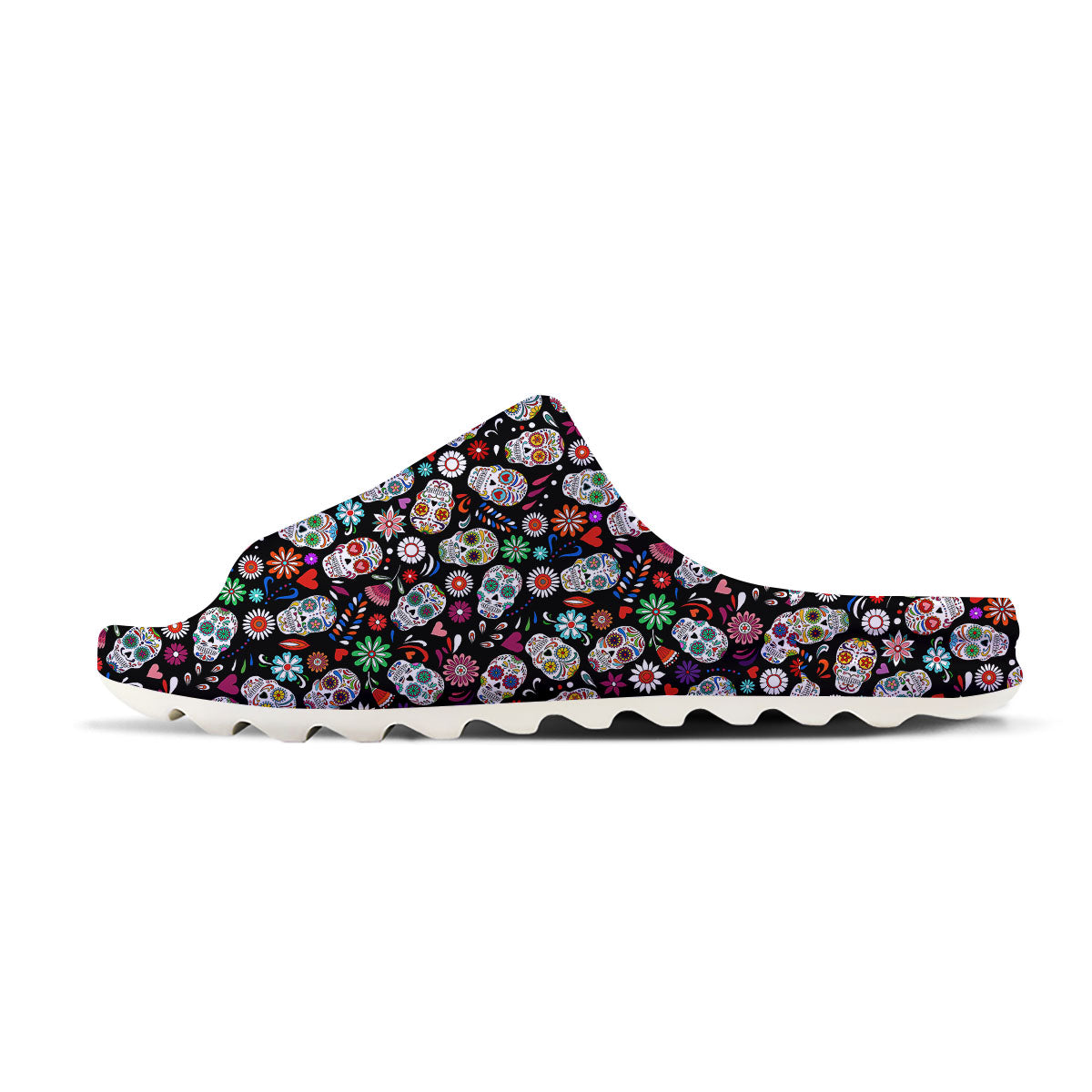 Skeleton Day Of The Dead Print Pattern Sandals-grizzshop