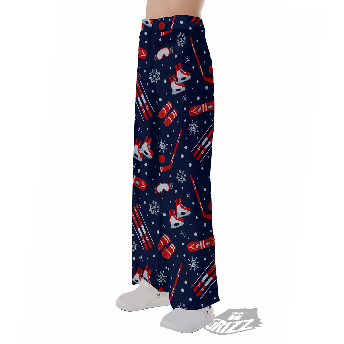 Skiing Equipment Print Pattern Pajama Pants-grizzshop