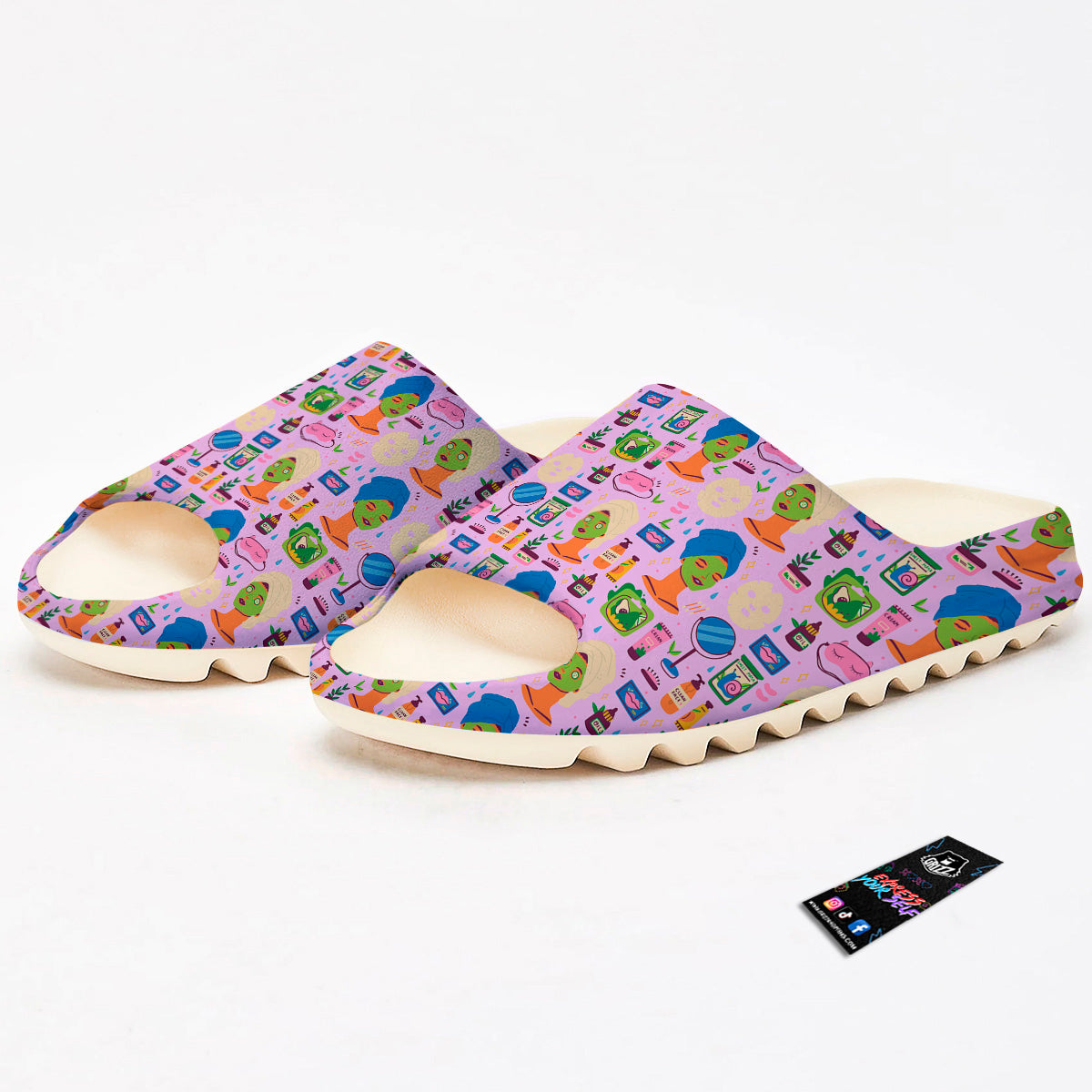 Skin Care And Face Care Print Pattern Sandals-grizzshop