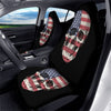 Skull American Flag Print Car Seat Covers-grizzshop