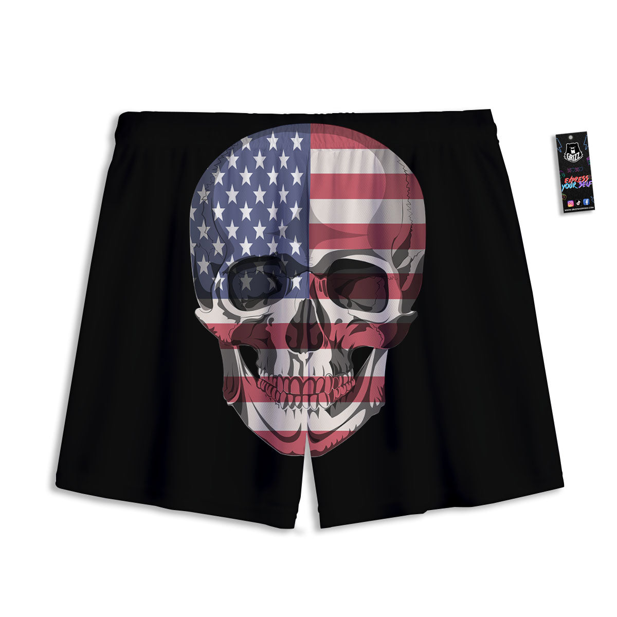 Scary Evil Clown Print Pattern Mesh Shorts