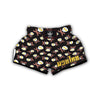 Skull Bacon Egg Pattern Print Muay Thai Boxing Shorts-grizzshop