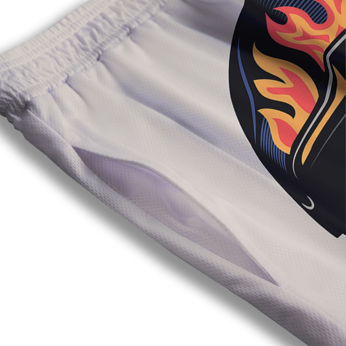Scorpio Cute Cartoon Print Pattern Mesh Shorts