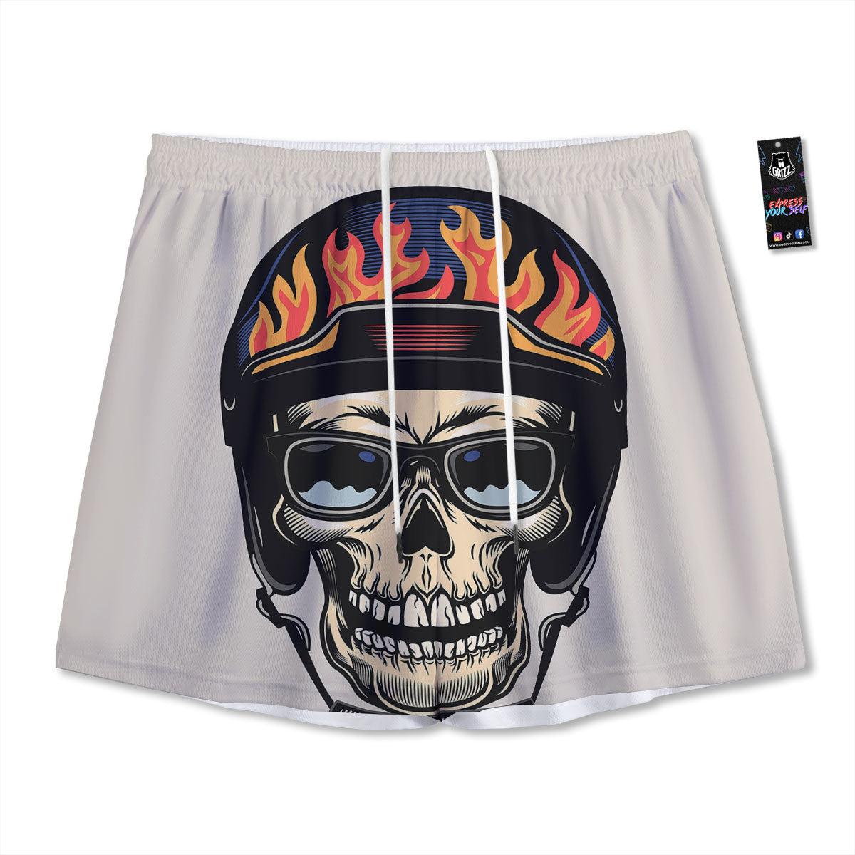 Scorpio Cute Cartoon Print Pattern Mesh Shorts