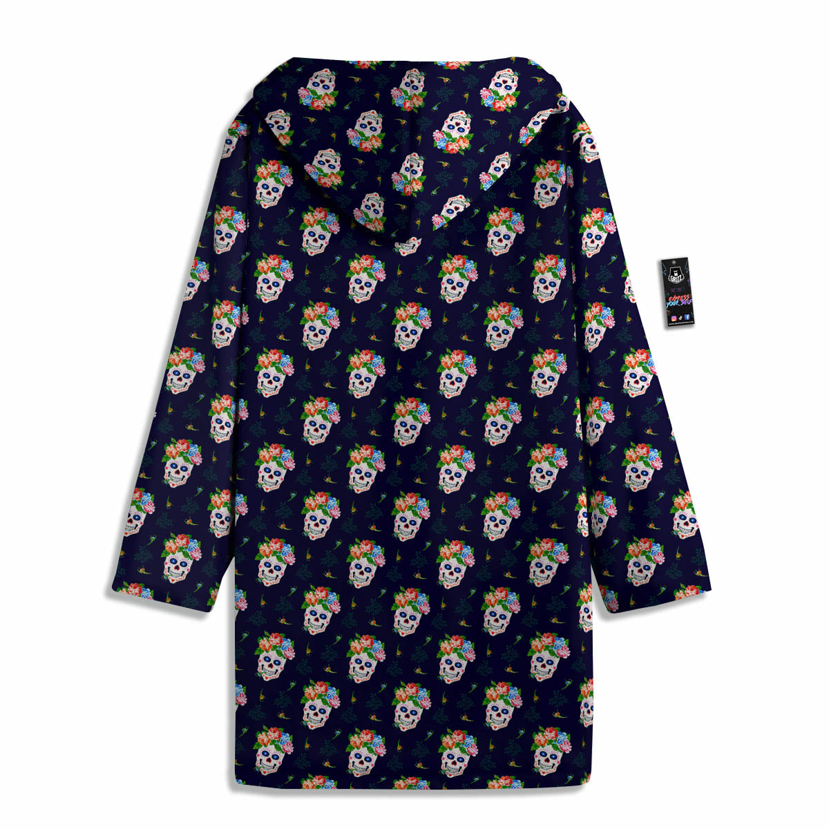 Skull Calavera Girl Print Pattern Men's Windbreaker Jacket-grizzshop