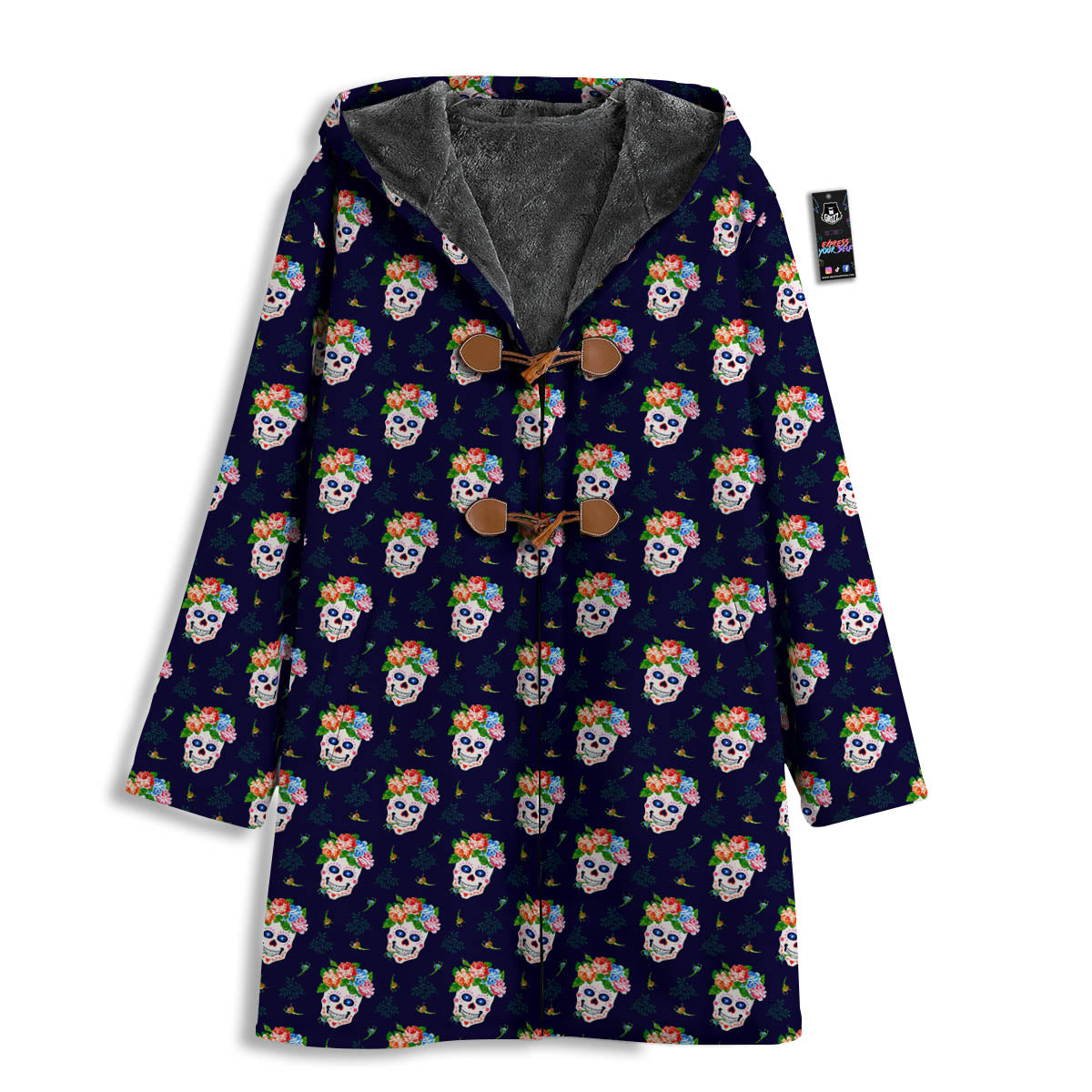 Skull Calavera Girl Print Pattern Men's Windbreaker Jacket-grizzshop
