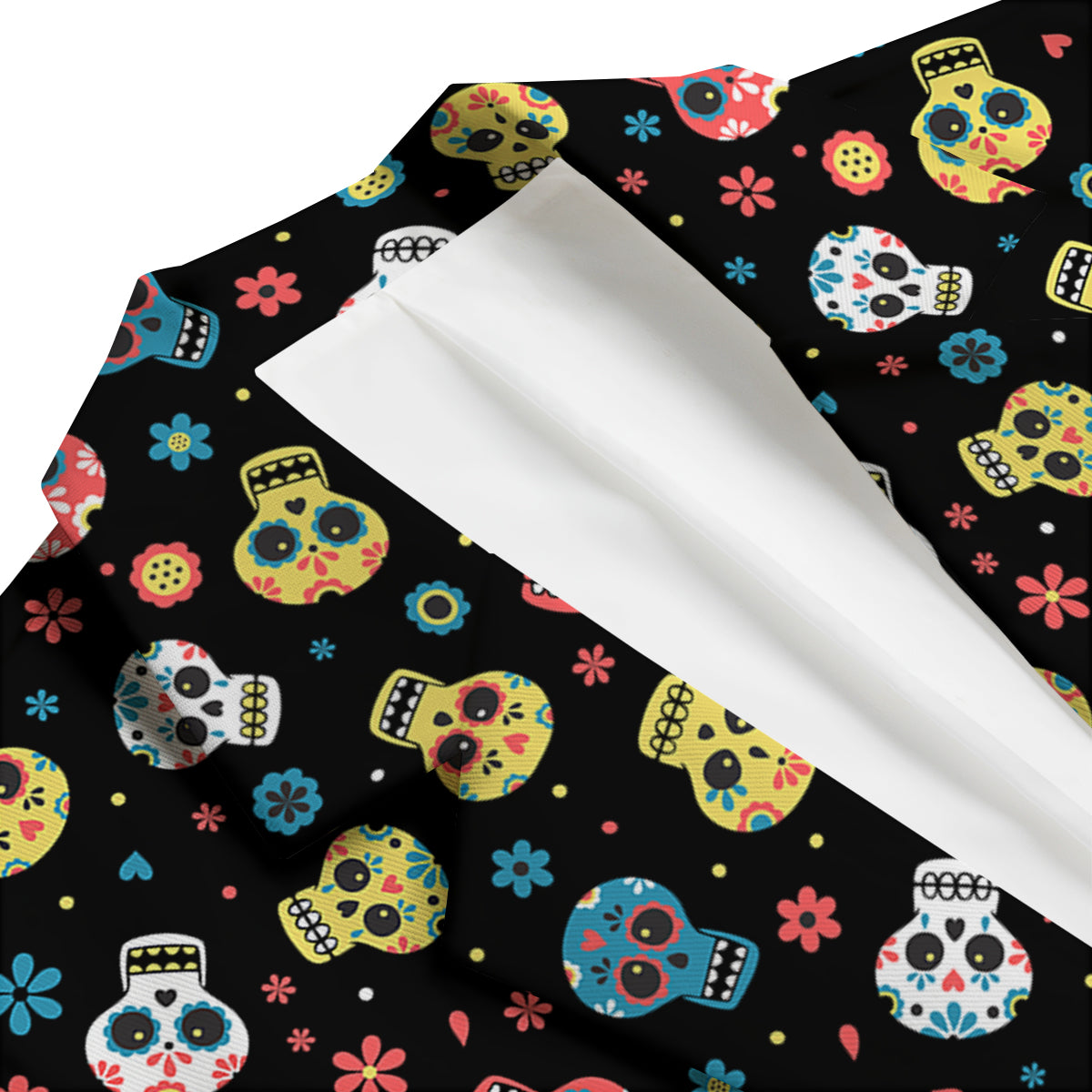 Skull Calavera Print Pattern Men's Blazer-grizzshop