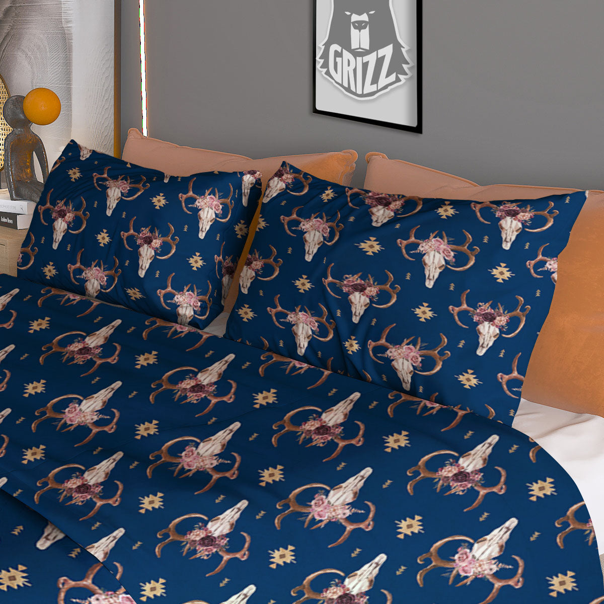 Santa Claus Cute Print Pattern Duvet Cover Bedding Set