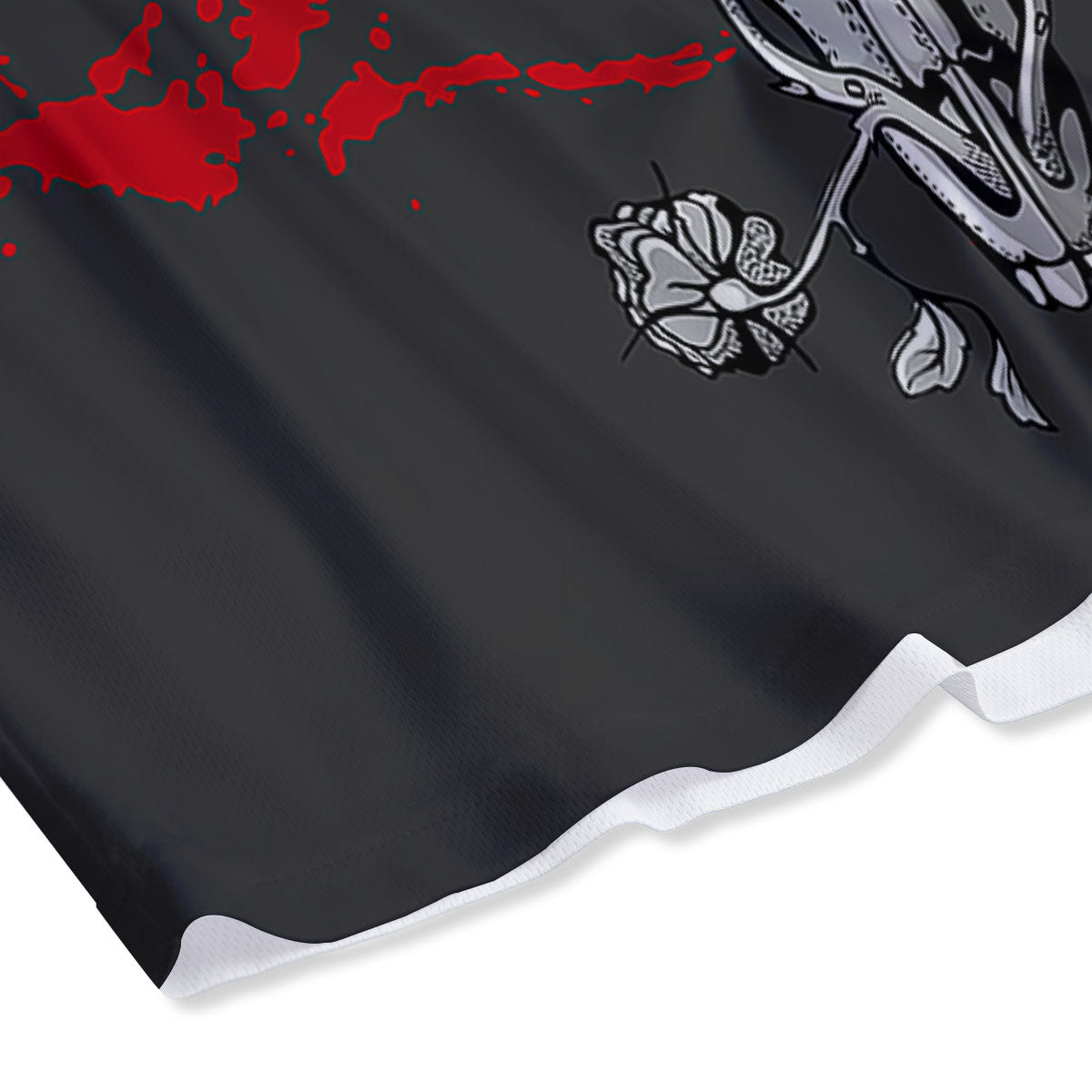 Skull Deer Vintage Print Mesh Shorts
