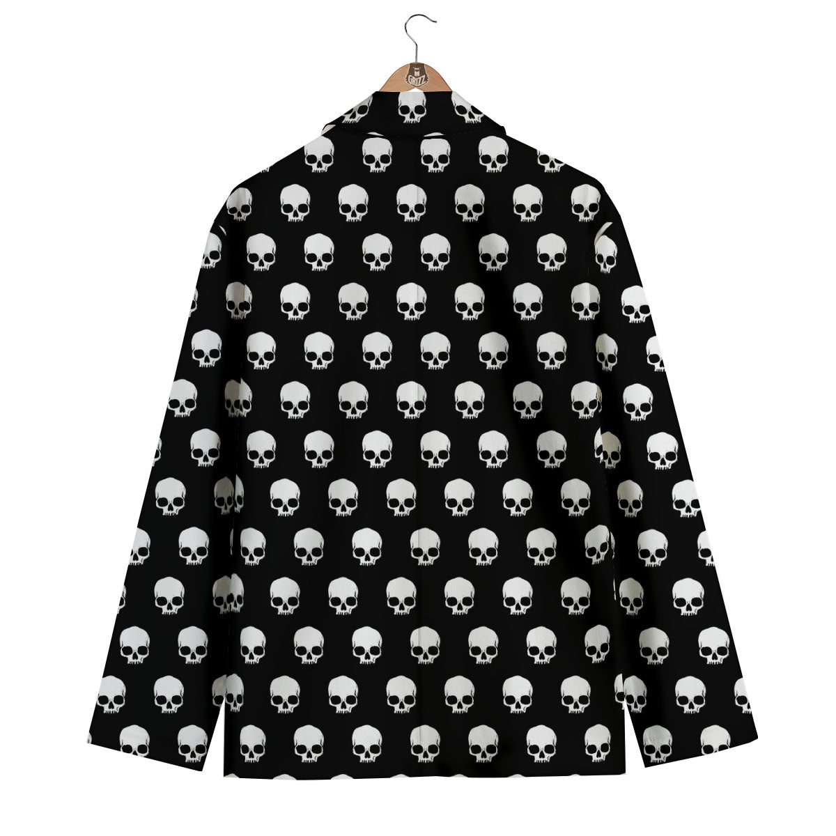Skull Emo Print Pattern Men's Blazer-grizzshop
