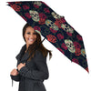 Skull Flowers Vintage Print Pattern Umbrella-grizzshop