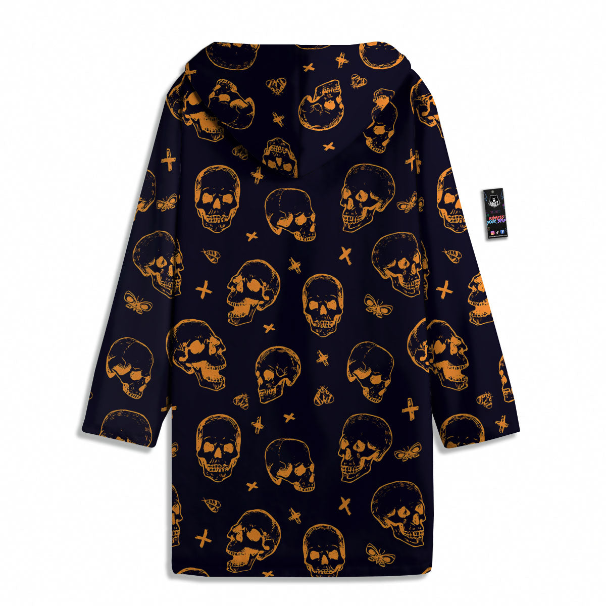 Skull Halloween Print Pattern Men's Windbreaker Jacket-grizzshop