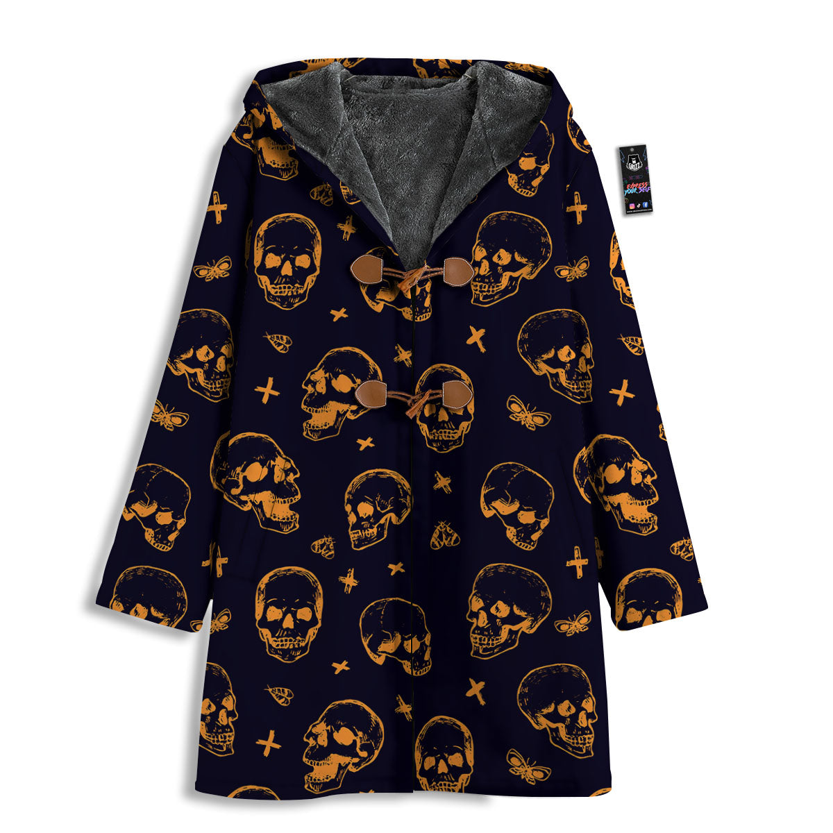 Skull Halloween Print Pattern Men's Windbreaker Jacket-grizzshop