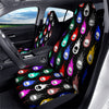 Skull Head Fire Colorful Print Pattern Car Seat Covers-grizzshop