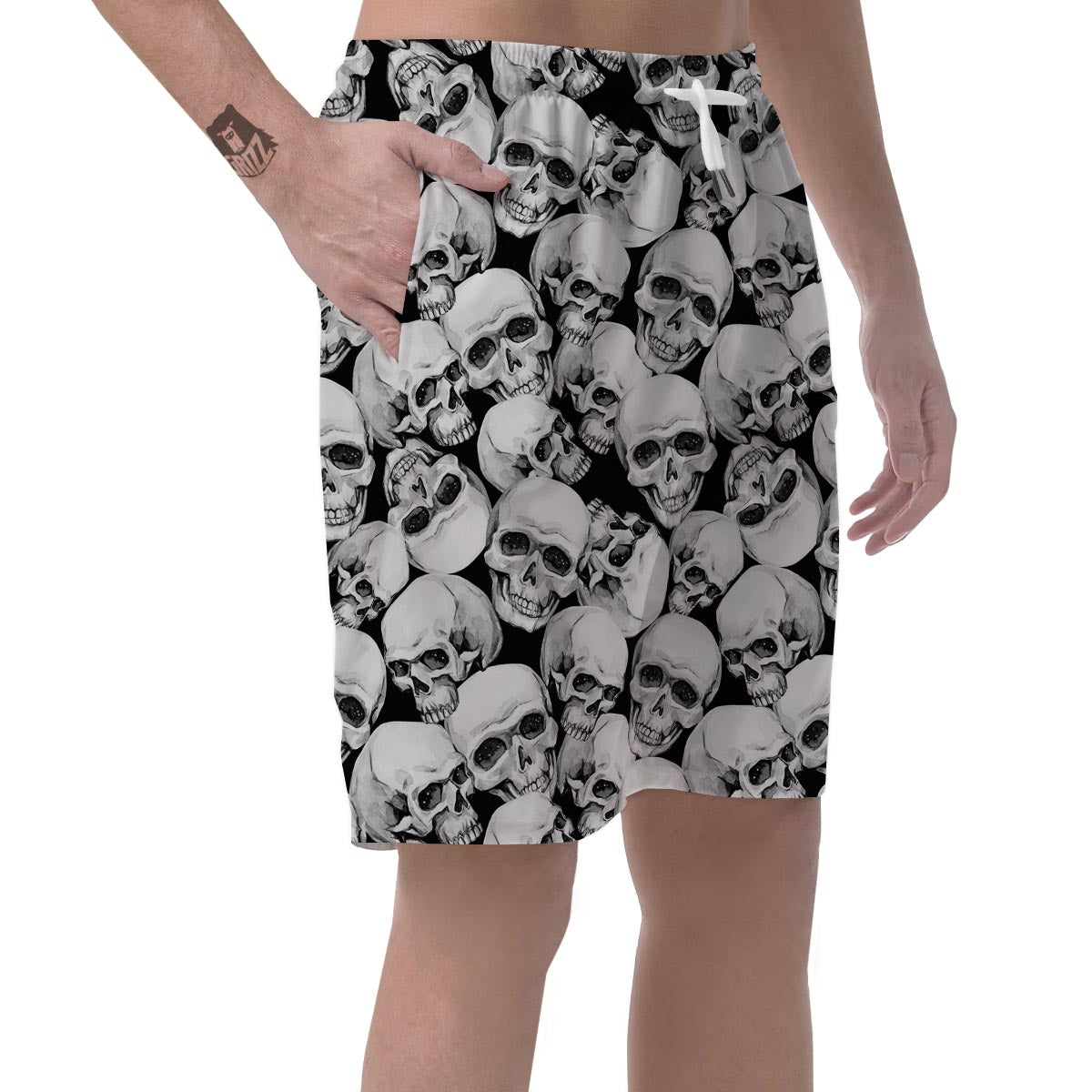 Skull Men's Shorts-grizzshop