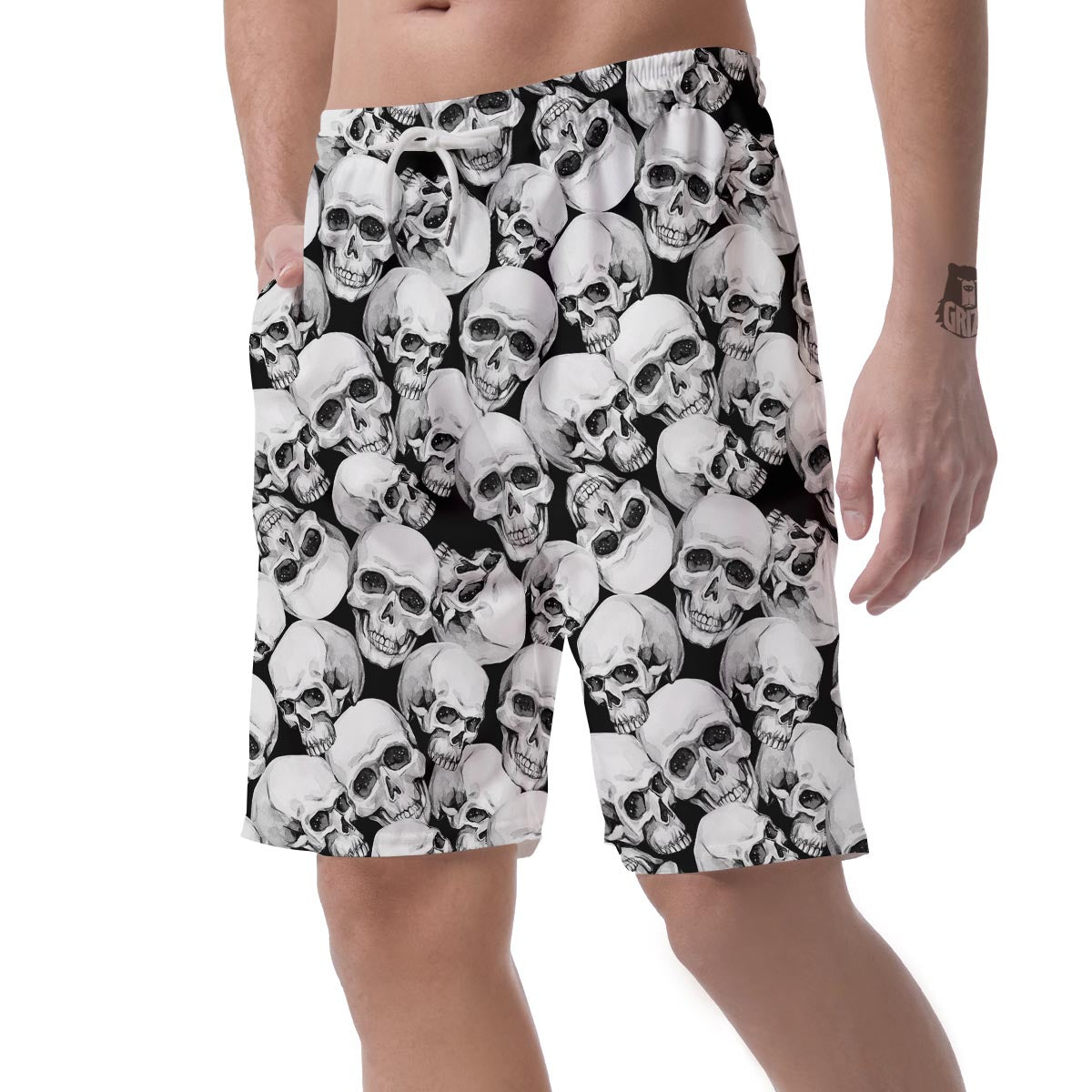 Skull Men's Shorts-grizzshop