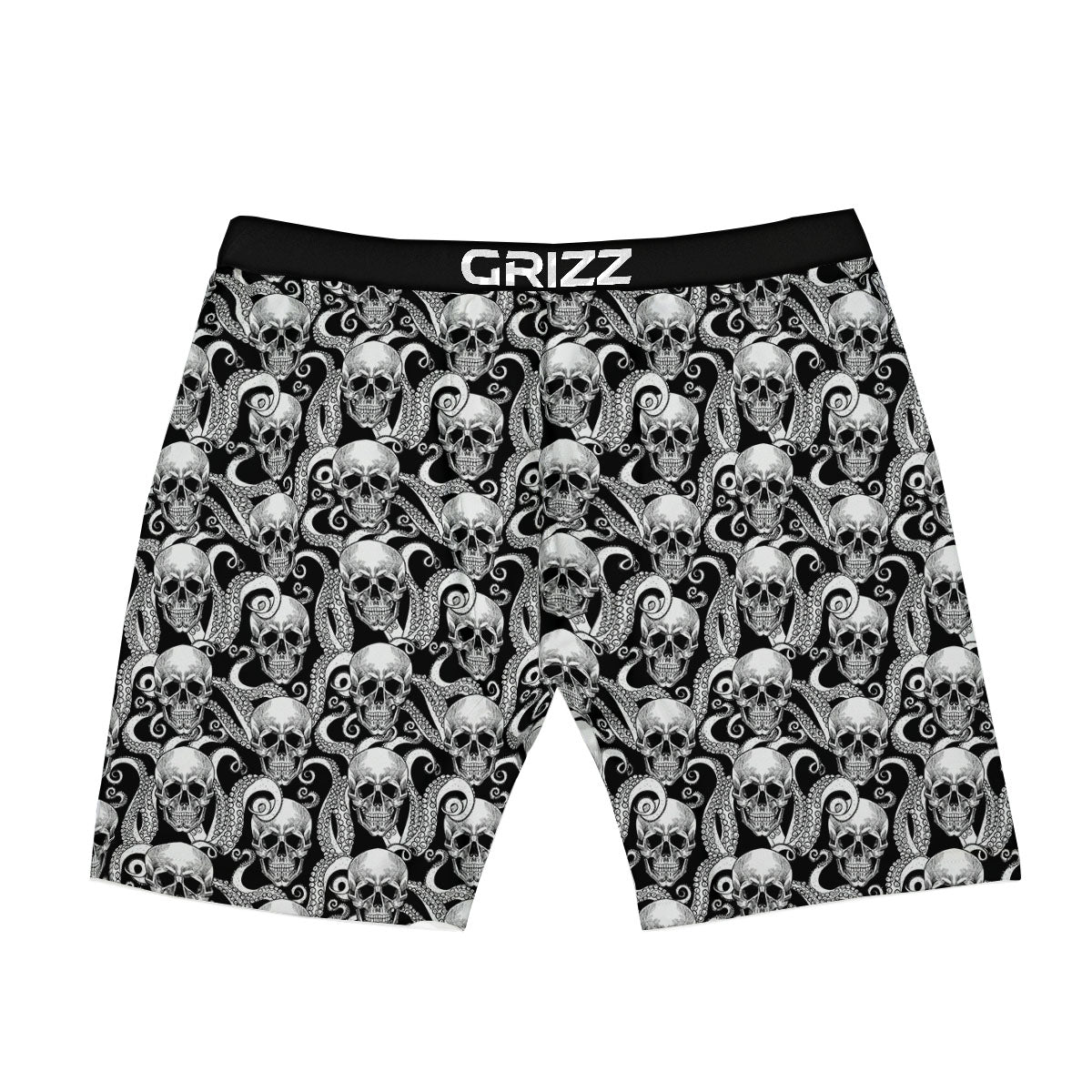 Skull Octopus Tentacles Print Pattern Boxer Briefs-grizzshop