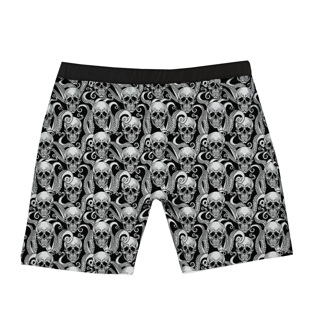Skull Octopus Tentacles Print Pattern Boxer Briefs-grizzshop