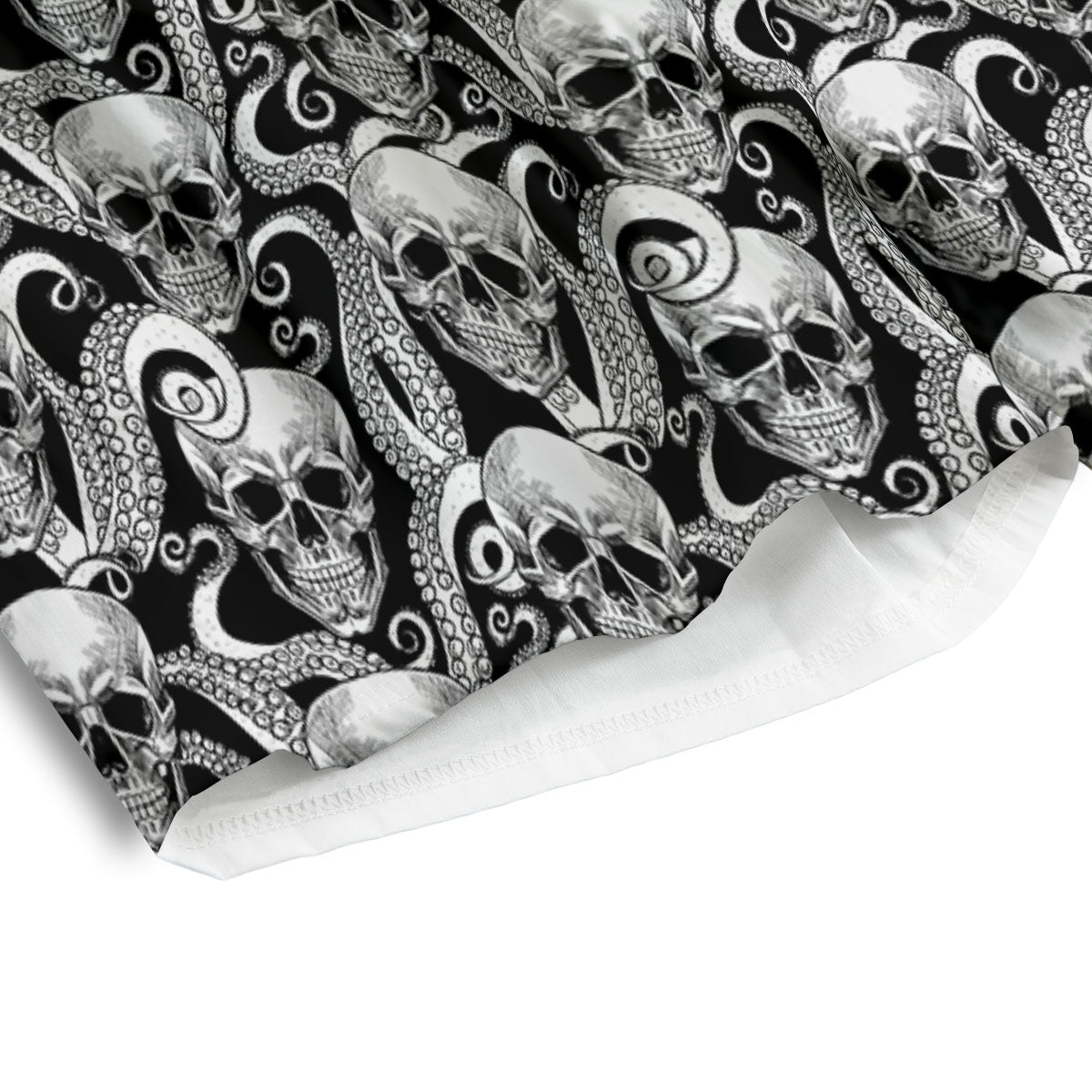 Skull Octopus Tentacles Print Pattern Men's Athletic Shorts