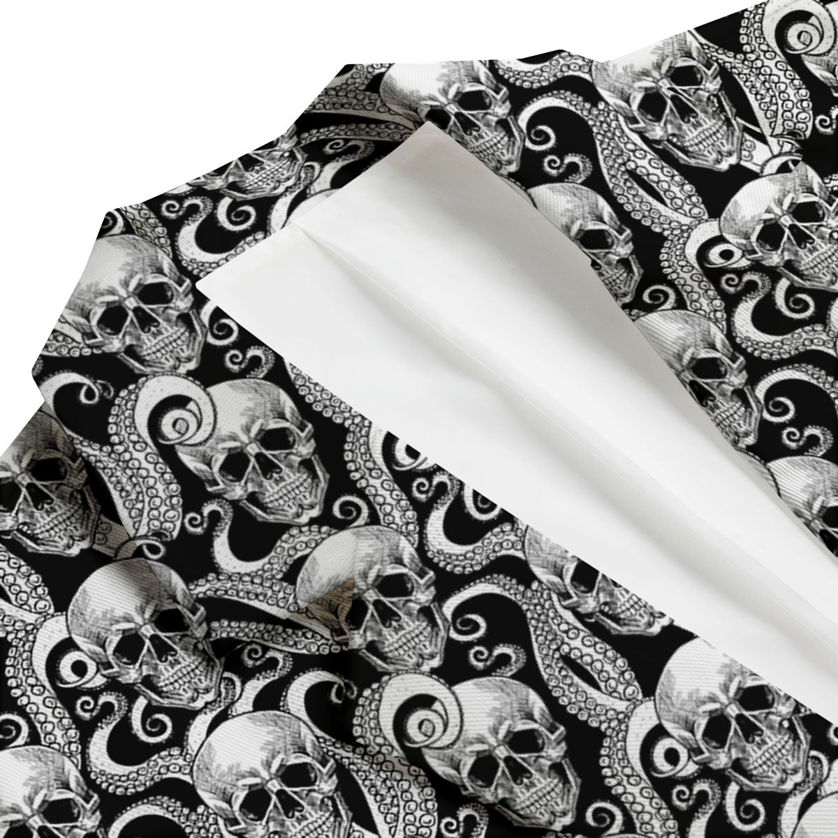 Skull Octopus Tentacles Print Pattern Men's Blazer-grizzshop